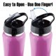 thumbnail image 4 of Botella de agua Zero Degree de acero inoxidable de 530 ml, color morado, 4 of 9