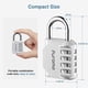 thumbnail image 2 of Combination Lock Puroma de 4 dígitos, impermeable para exteriores, paquete de 2, 2 of 7