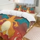 thumbnail image 2 of Pokmon Charizard 3 Piece Sets Full/Queen Size - Reversible Microfiber Quilts with Shams Soft Lightweight Bedspread Coverlet Comforter for All Season Bed Sheets, 2 of 4