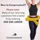 thumbnail image 2 of Leggins CompressionZ Compression para mujer, color negro, talla M, 2 of 6