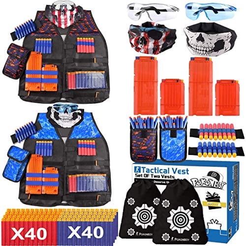Pokonboy 2 Sets Tactical Vest Kits Compatible Con Nerf Guns N-strike Elite Series Pokonboy Pokonboy