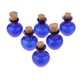 thumbnail image 5 of Botella de corcho de vidrio 6pcs tarros frascos botella de vino frasco forma azul, 5 of 5