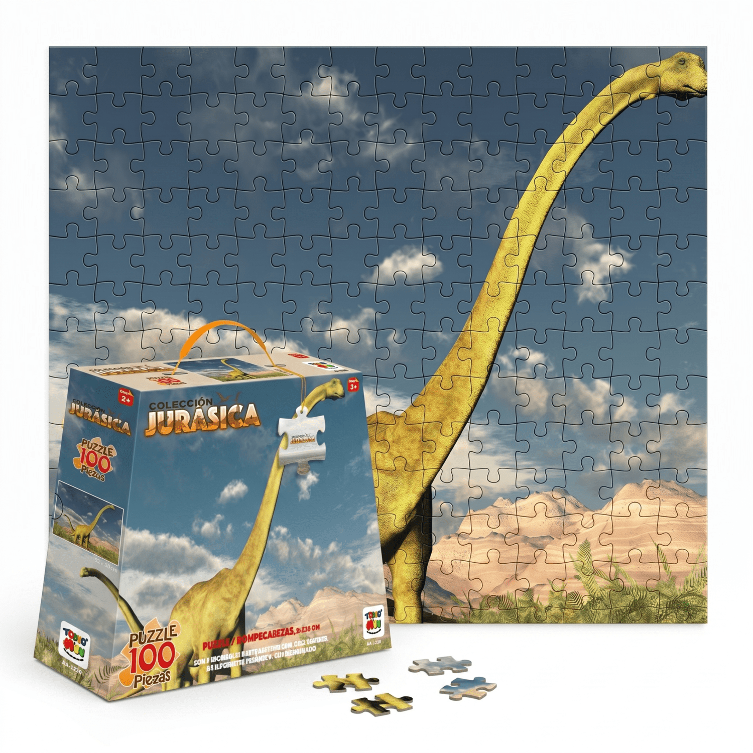 Puzzle Brachiosaurus Colección Jurásica (100 Piezas) - Toyng