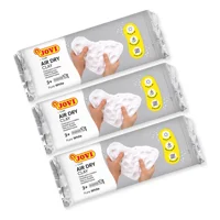 Pack De 3 Masas De Modelar Jovi Airdry Clay Blanca 500 Grs.