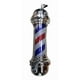 thumbnail image 2 of Poste De Barberia Y Peluqueria Con Luz Giratoria Plomo, 2 of 2