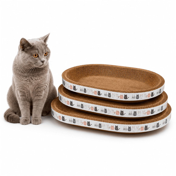 Rascador para gatos ovalado tamaño L, 53×37 cm