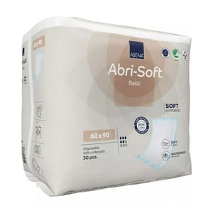 Abena - Sabanillas Protector Desechables Abrisoft Basic 60X90Cm, 30 Unidades