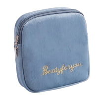 Magideal - Bolsa De Almacenamiento Para Almohadillas Menstruales Bolsa Portátil Para La Menstruación Accesorios Fáciles De Usar Flocado Bolsa Duradera Para El Pr , Azul