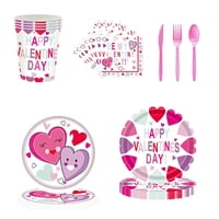 Bothyi - Suministros Para Fiestas Del Día De San Valentín, Juego De Vajilla Para Aniversario, Vacaciones, Bodas