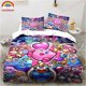 thumbnail image 1 of Kawaii Kirbys Cute Pink Bedding Set Sheet Child Bedding Set Mircofiber or Polyester Duvet Cover bedding Bed Sheets, 1 of 5