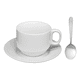 thumbnail image 3 of Juego de 6 tazas de té porcelana + 6 platillos +6 cuchara, 3 of 3