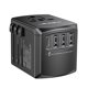 thumbnail image 1 of Adaptador de alimentación de viaje LENCENT Universal con 2 USB C y 2 USB A, 1 of 7