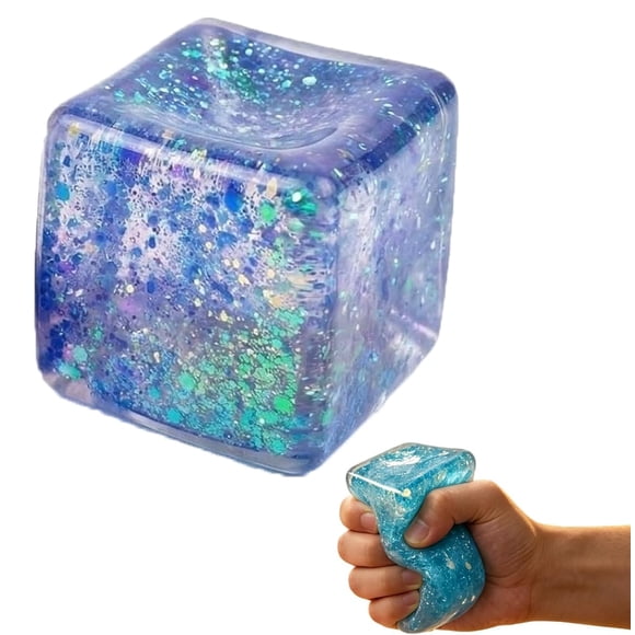 Cubo de hielo antiestrés Squishy Bicotand, pelota sensorial suave