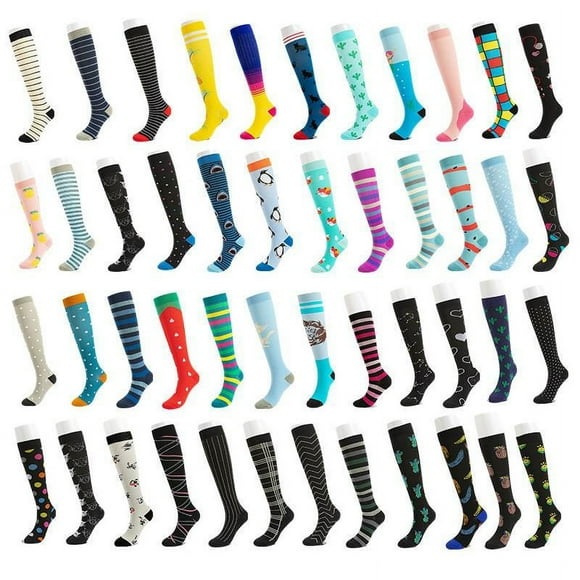 Pack 6 Calcetines De Compresión Diseños Estampados L-xl(36-41)