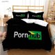 thumbnail image 1 of x2423 Bed SheetsP-Porn H-hub Fashion Tread All Season Duvet Cover Bedding Set Soft Quilt Cover and Pillowcase For Teen /Double 3-Piece Bedding Set (1 Duvet Cover + 2 Pillow Shams) nj2423, 1 of 5