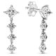 thumbnail image 1 of Pendientes Colgantes Pandora Brillantes Redondos y Cuadrados, 1 of 2