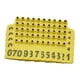 thumbnail image 5 of 100 piezas para marcas de animales de granja, cabras, identificación de animales con el número 001-100, letreros, letreros para animales para el zooló amarillo, 5 of 5