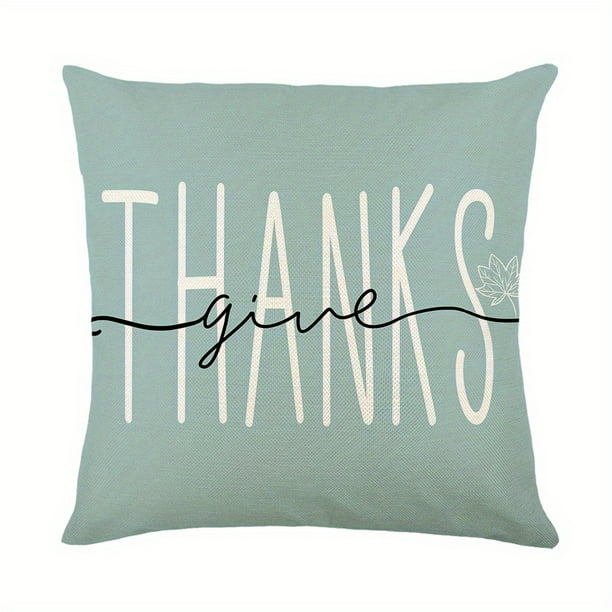 1pc Halloween Cushion Pumpkin Print Throw Pillow Case, Blue Cushion Cover For Sofa, 100% Polyester,17.7x17.7inch (without Pillow Core), Home Decor