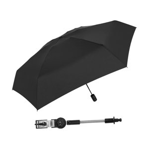 Magideal - Sombrilla Para Cochecito, Sombrilla Para Silla De Playa, Abrazadera Plegable Impermeable En Sombrilla Para Pesca, Muebles De Exterior, Silla De Patio, Negro
