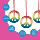 thumbnail image 3 of Collares Fun Express Rainbow Peace Sign, 48 unidades, 3 of 3