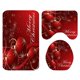 thumbnail image 4 of 3 X Juego De Alfombras De Baño Navideñas Alfombrilla De Baño Antideslizante Cubierta De Tapa De Inodoro Bola, 4 of 5