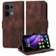 thumbnail image 3 of Carcasa FOXDOCK OPPO Reno 14 5G de cuero PU, diseño acolchado clásico, protección contra caídas y rayones, 3 of 5