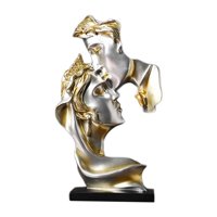 Bothyi - Parejas Cara Besándose Estatua Junto A La Cama Figuritas Abstractas Escritorio Dormitorio