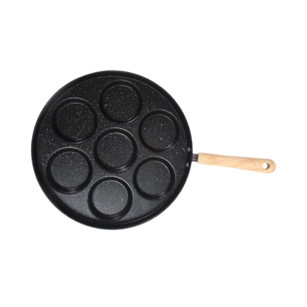 Sartén antiadherente para tortilla, sartén para desayuno, sartén para branquias, sartén, sartén para cocinar, utensilios de cocina, sartén para huevos 7 hoyos