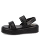 thumbnail image 2 of Sandalia Mujer Bata Crystal Negro Broche, 2 of 7