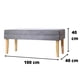 thumbnail image 3 of Banqueta Style Gris Felpa 100x40x40 cm, 3 of 3
