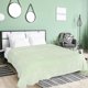 thumbnail image 1 of Manta de Cama de Lujo PiccoCasa de Forro Polar Tejido de Malla Completa Verde Pálido, 1 of 7