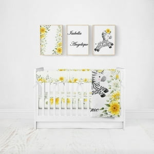 Milsleep - Juego De Cuna Sunflower Zebra