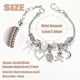 thumbnail image 3 of Pulsera DS dijes acero ajustable mariposa cristal, 3 of 3