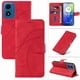 thumbnail image 3 of Funda tipo cartera con tapa para Motorola MOTO G24 con tarjetero, soporte y cubierta magnética Rojo, 3 of 6