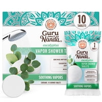 Tabletas De Ducha Gurunanda Eucalyptus Vapor, 10 Unidades
