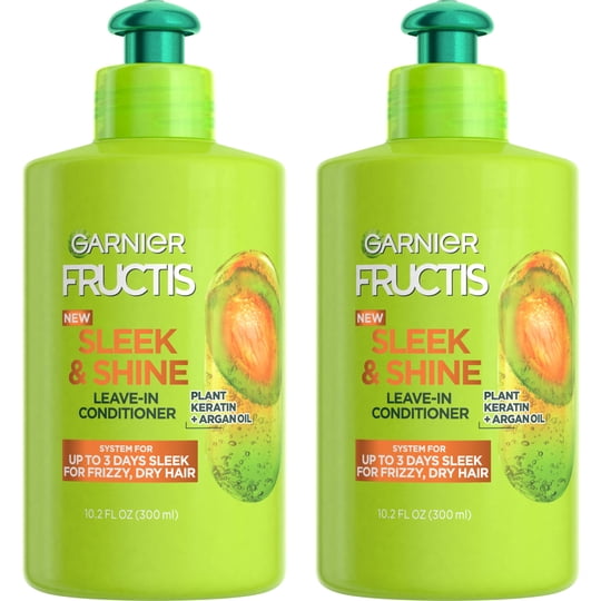 Crema Acondicionadora Sin Enjuague Garnier Fructis Sleek & Shine
