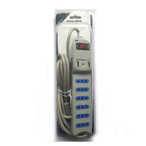 Royaltech - Alargador De Enchufes Con 2 Usb 3Mts