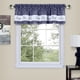thumbnail image 1 of Cortinas con cenefa ACHIM Soft Live Love Laugh, azul marino, 1 of 6