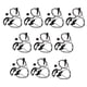 thumbnail image 4 of 10Pieces G Shape 2 Pin PTT Auricular Micrófono Para Radio Bidireccional, 4 of 5