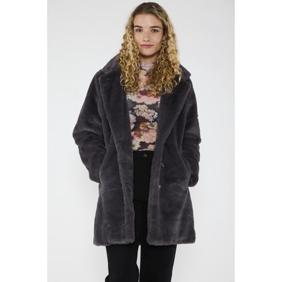 Chaqueta Piel Florencia Gris gris M