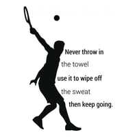 Rienda Libre Graphics - Decomural Never Throw In The Towel Tennis Ws-43049