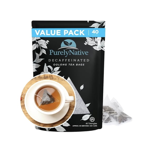 Bolsitas de té TRYVERA Oolong descafeinado, 40 unidades, paquete económico