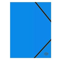 Hand - Pack 10 Carpetas Oficio Azul Solapa Y Elástico - Ps