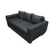 thumbnail image 3 of Sofa Sodi Tres Cuerpos Lino Gris Oscuro, 3 of 3