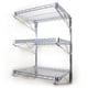 thumbnail image 4 of Repisa 90x35x90 cm. Acero Cromado 3 Bandejas. Capacidad 300 kg., 4 of 5