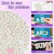 thumbnail image 4 of Parche de Letras Sarmeizo 108 uds A‑Z blanco brillante, 4 of 7