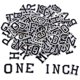 thumbnail image 1 of Parches de Letras Zlettery 2,5 cm Negro 130 piezas, 1 of 6