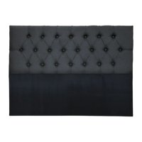 Importclick - Respaldo Super King Piso Capitone Premiun 200X140 Cm Gris Oscuro Lino