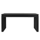 thumbnail image 2 of 64in Modern Black Wood Console Table – Elegant Entryway Table with Decorative Beaded Trim, 2 of 3
