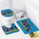 thumbnail image 4 of Niños ninja-theme 4-Piece Shower Curtain Set with Rugs, Waterproof Bathroom Decor Set Includes Bath Mat, U-Shaped Rug, Toilet Lid Cover and Curtain with Hooks, 4 of 6